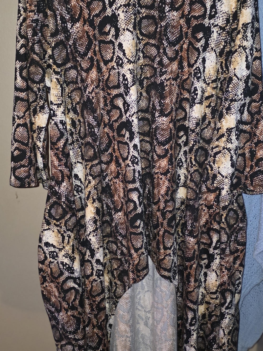 western-boho style snakeskin print Size L